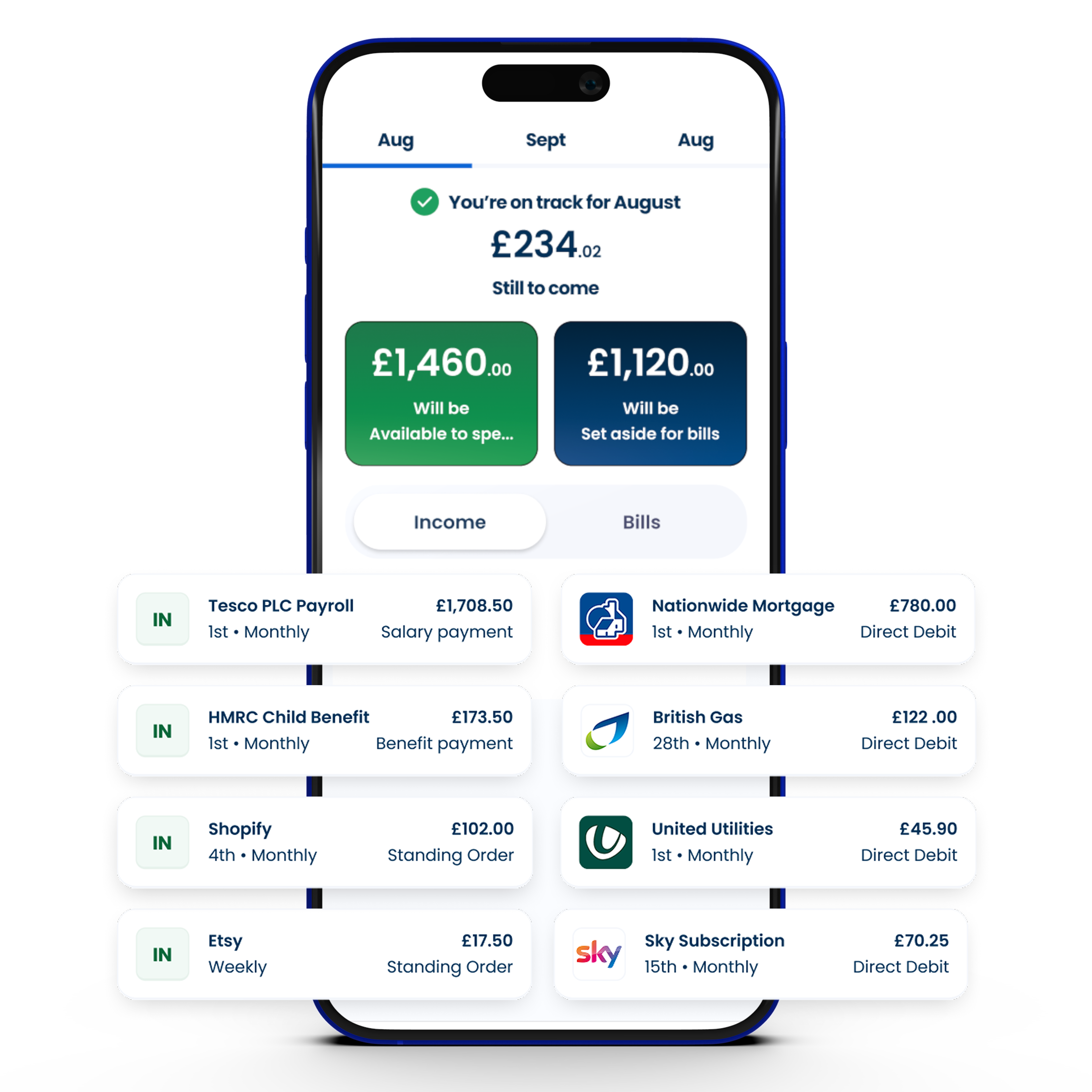 SmartBudget income types and budgeting complexity.
