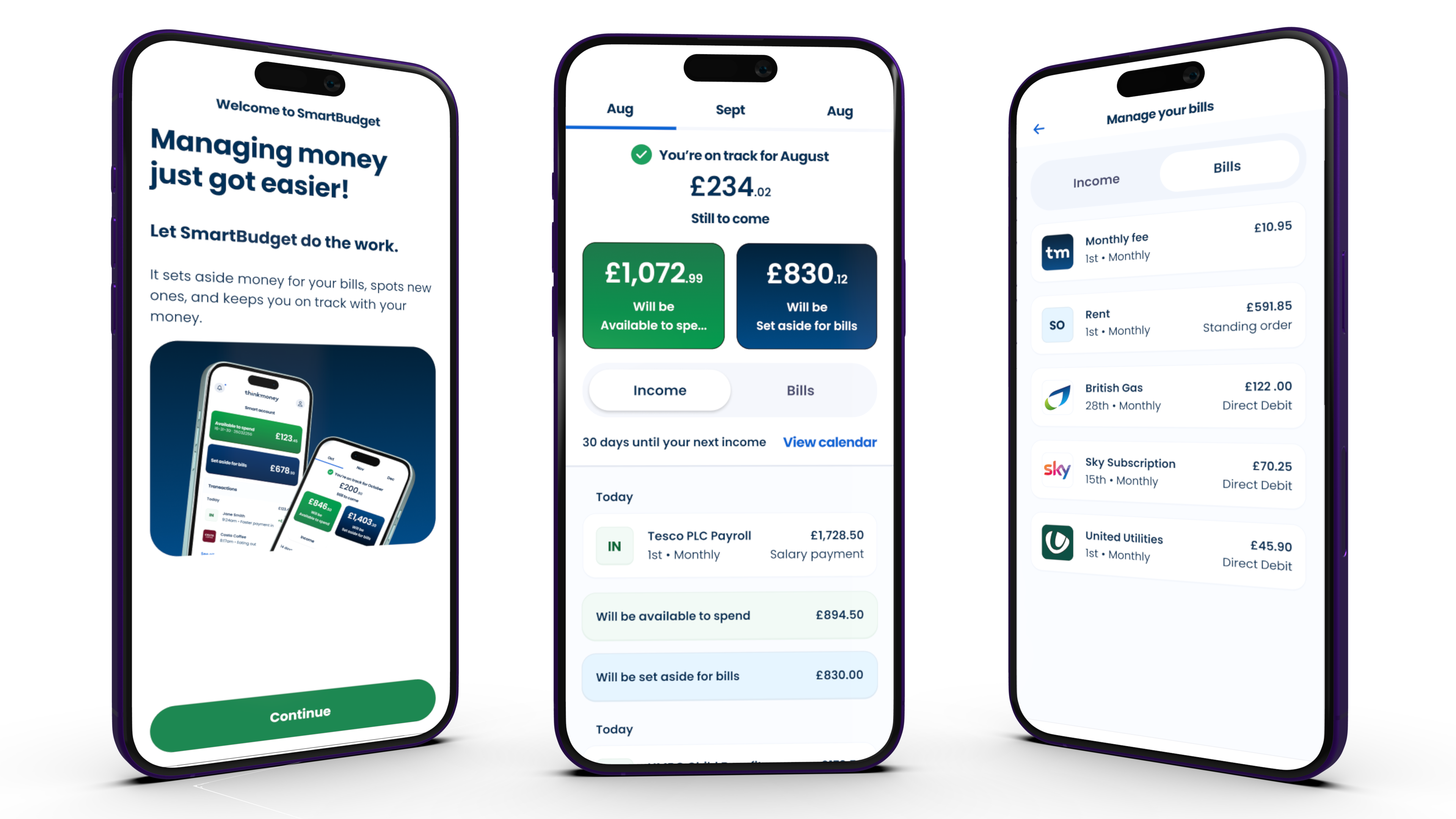 SmartBudget product experience.