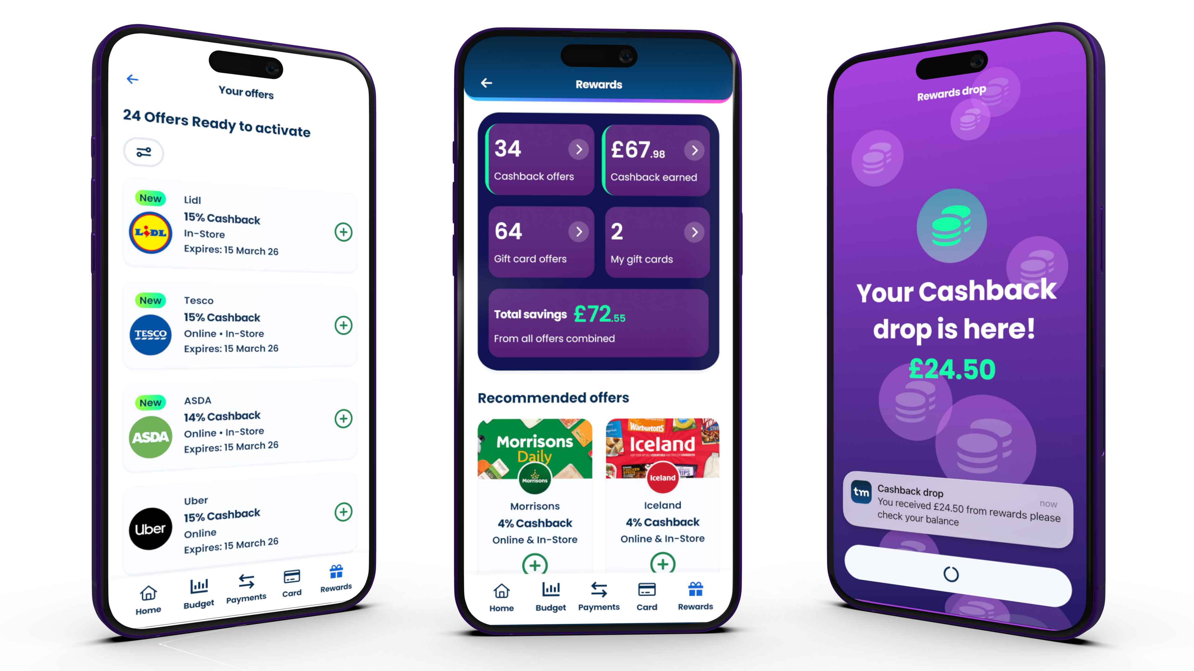 Rewards product experience.